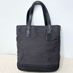 PROJECT Y2K Vintage Coach Denim Small Tote 7764 Wool Leather Mini Lunch Bag